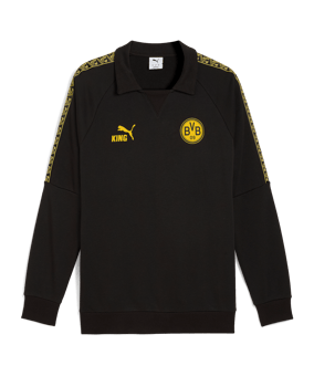 PUMA Borussia Dortmund King Sweatshirt Schwarz F10 - schwarz