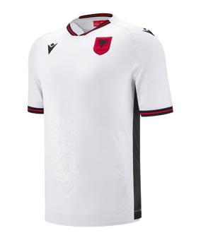 Macron Albanien Trikot Away 2025 Weiß - weiss