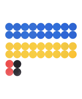 Cawila Premium Magnet Set 20mm Gelb Blau - gelb