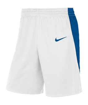 Nike Team Basketball Stock Short Weiss Blau F102 - weiss