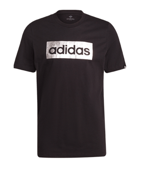 adidas Foil Box T-Shirt Schwarz Silber - schwarz