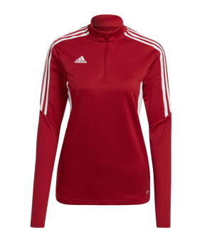 adidas Condivo 22 HalfZip Sweatshirt Damen Rot - rot