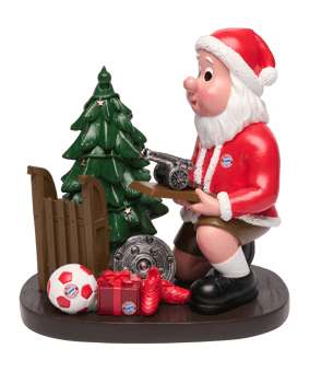 FC Bayern München Weihnachten Gartenzwerg Rot - rot