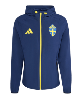 adidas Schweden Tiro Tech Windjacke Blau | - blau