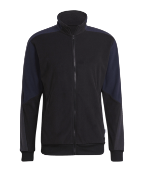 adidas Future Icons Fleece Trainingsjacke Schwarz - schwarz