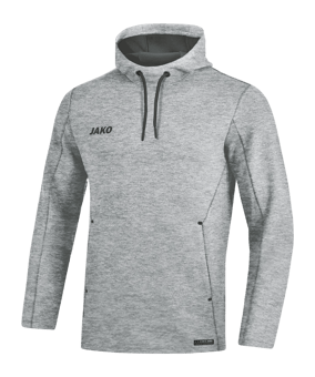 Jako Premium Basic Kapuzensweatshirt Grau F40 - grau
