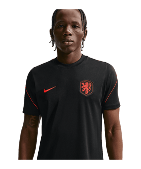 Nike KNVB Niederlande Trainingsshirt Schwarz F010 - schwarz