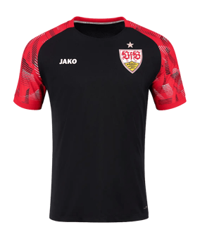JAKO VfB Stuttgart Warm-Up International T-Shirt Schwarz F812 - schwarz