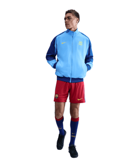 Nike FC Barcelona Strike Anthem Jacke Blau F412 - blau