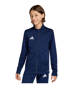 adidas Entrada 26 Trainingsjacke Kids Dunkelblau - weiss