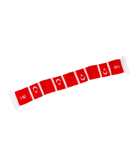 TFF Türkei Schal Blockstreifen EM 2024 Rot - rot