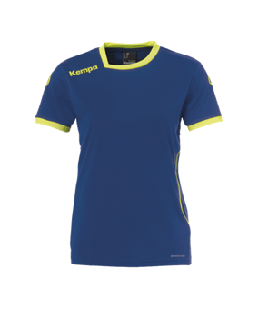 Kempa Curve Trikot T-Shirt Damen Blau Gelb F09 - blau