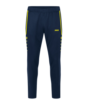 JAKO Allround Trainingshose Damen Blau Gelb F904 - blau