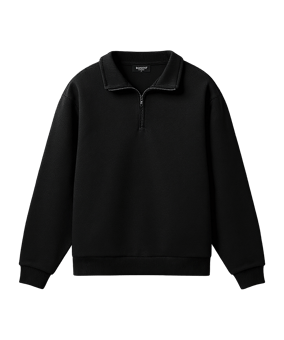Burocs Essential Mock Neck Kapuzenjacke Schwarz - schwarz