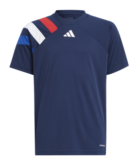 adidas Fortore 23 Trikot Kids Blau Rot Weiss - blau