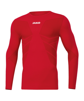 JAKO Comfort Recycelt langarm Rot F110 - rot