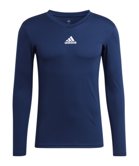 adidas Team Base Top langarm Blau - blau
