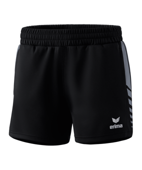 Erima Six Wings Worker Short Damen Schwarz Grau - schwarz
