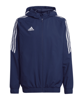 adidas Condivo 22 Allwetterjacke Blau Weiss 