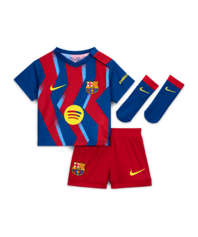Nike FC Barcelona Babykit 4th Trikot Set 2025/2026 Kids Blau F432 - blau