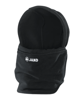 JAKO Neckwarmer mit Mütze Schwarz F08 - schwarz