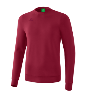 Erima Basic Sweatshirt  | Dunkelrot - dunkelrot