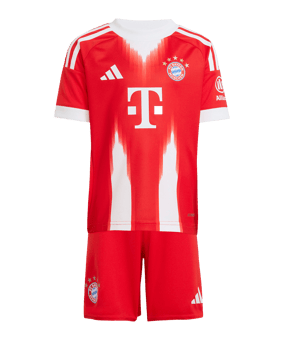 adidas FC Bayern München Mini Trikot Set Home 2025/2026 Kids Rot - rot