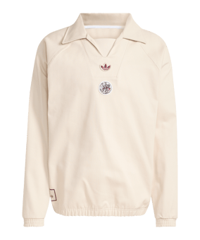 adidas Ajax Amsterdam Icon Drill Sweatshirt Beige - beige