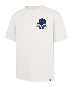 47 Brand MLB New York Mets In The Paper Foundation T-Shirt Beige - beige