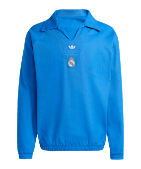 adidas Real Madrid Icon Drill Sweatshirt Blau - blau