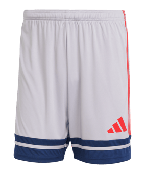 adidas Squadra 25 Short Grau/Rot/Blau - grau