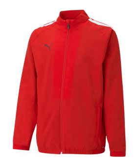PUMA teamLIGA Sideline Jacke Kids Rot Weiss F01 - rot