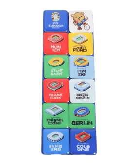UEFA EURO 2024 Host Cities Magnet Set Mehrfarbig | - mehrfarbig