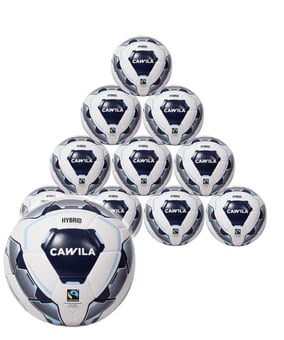 Ballpaket 10 x Cawila Fußball MISSION HYBRID LITE Größe 5
