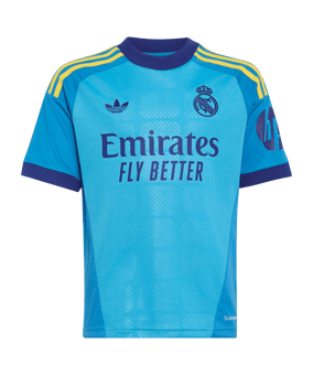 adidas Real Madrid Torwarttrikot 3rd 2026/2027 Kids Blau - blau