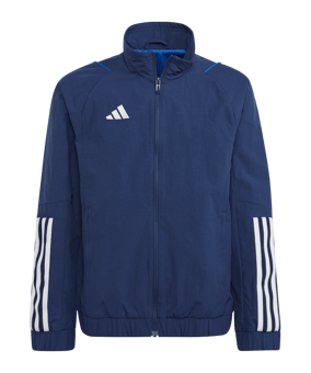 adidas Tiro 23 Präsentationsjacke Kids Blau - dunkelblau