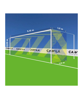 Cawila Tornetz 5,15x2,05m | Tiefe 0,8x1,5m |  | Maschenweite 12cm | Stärke 4mm | blau - blau