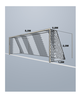 Cawila Tornetz HEXA 5,00x2,00m | Tiefe 0,8x1,5m - weiss