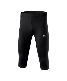 Erima Performance Laufhose 3/4 Schwarz - schwarz