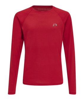Newline Core Shirt langarm Running Kids Rot F3365 