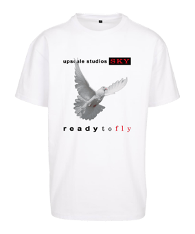 Mister Tee Ready to Fly Oversized T-Shirt Weiss - weiss