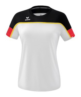 Erima Change by T-Shirt Damen Weiss Schwarz - weiss