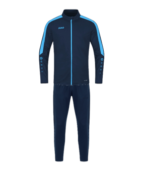 JAKO Polyester Power Trainingsanzug Kids Blau F910 - blau