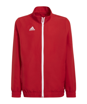 adidas Entrada 22 Präsentationsjacke Kids Rot - rot