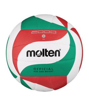 Molten Volleyball Training V5M2000 Weiss Grün Rot - weiss