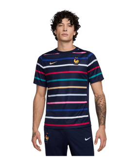 Nike Frankreich Prematch Shirt EM 2024 Blau F499 - blau
