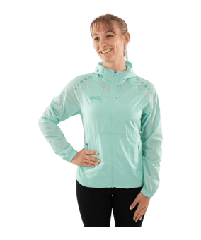 JAKO Flow Lightweight Jacke Damen Grün F251 - gruen