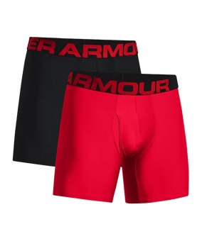 Under Armour Tech 6in Boxershort 2er Pack F600 - rot
