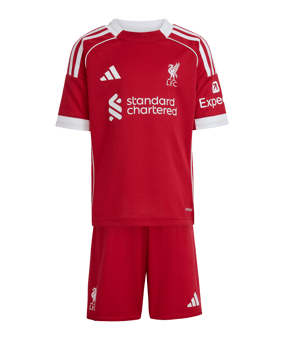 adidas FC Liverpool Trikot Set Home 2025/2026 Kids Rot - rot