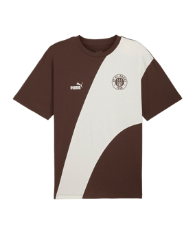 PUMA FC St. Pauli ftblCulture+ T-Shirt Braun F09 - braun